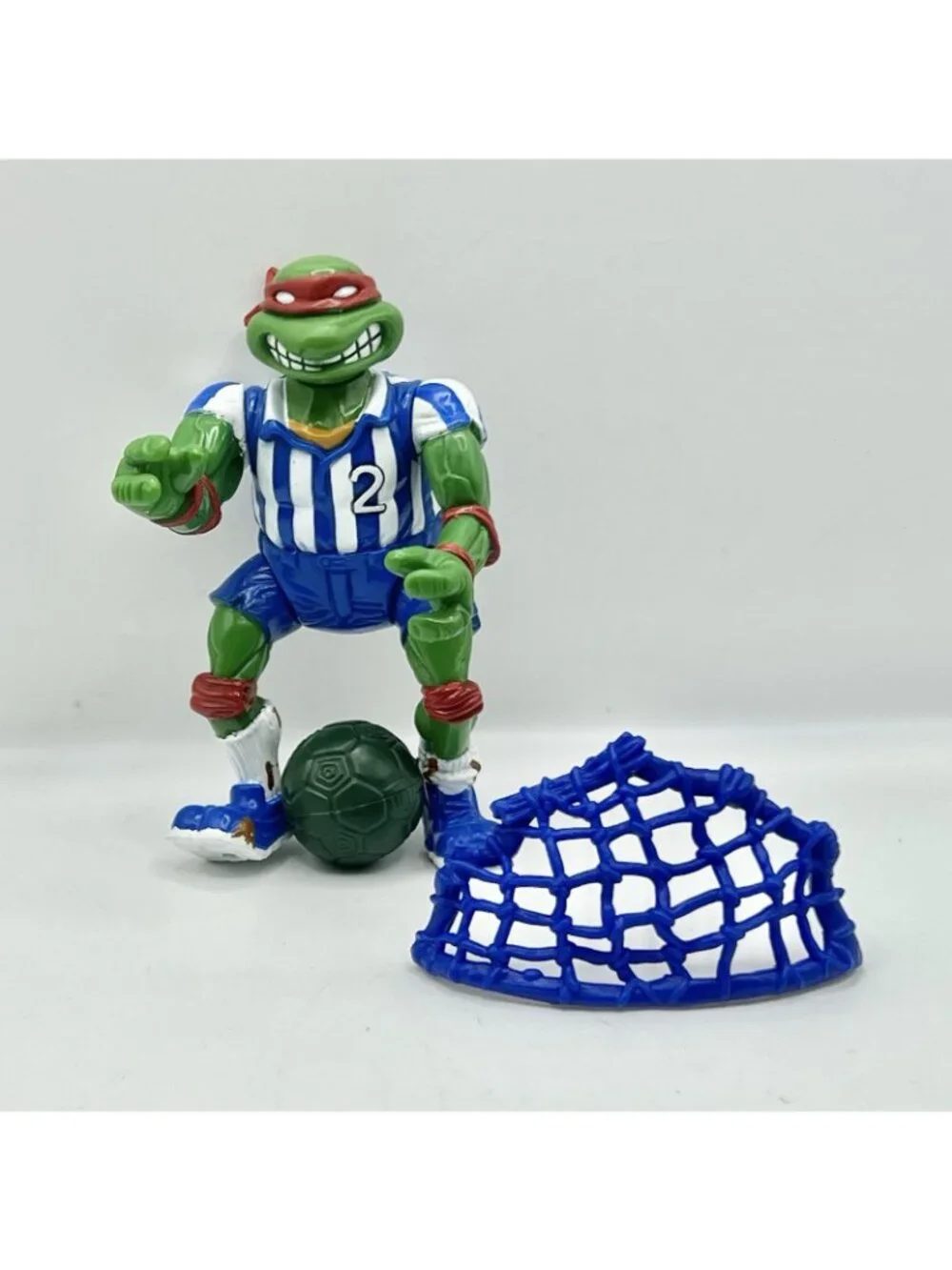 1991 Shell Kickin’ Raph TMNT Vintage Ninja Turtles Figure Near Complete